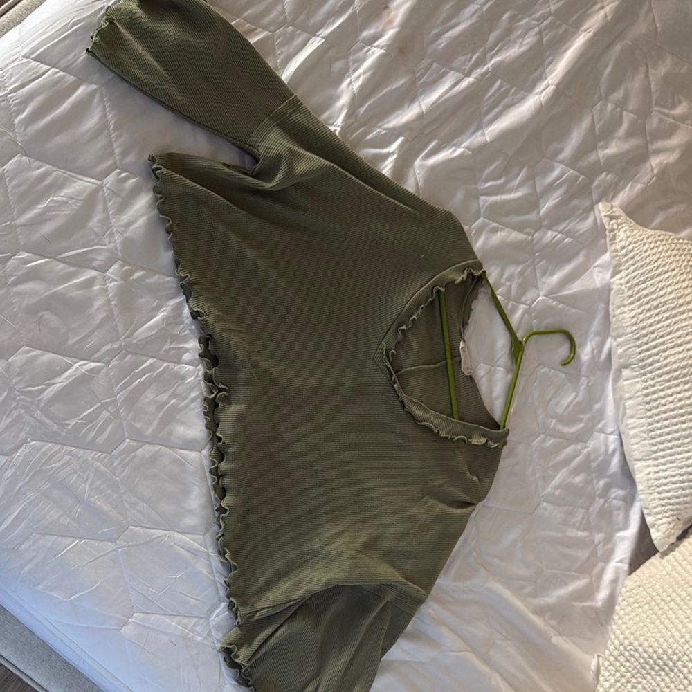 Olive Green Women's Top